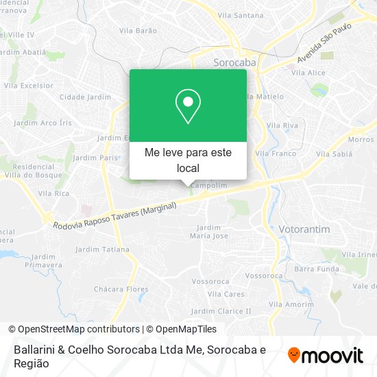 Ballarini & Coelho Sorocaba Ltda Me mapa