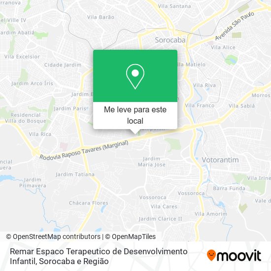 Remar Espaco Terapeutico de Desenvolvimento Infantil mapa