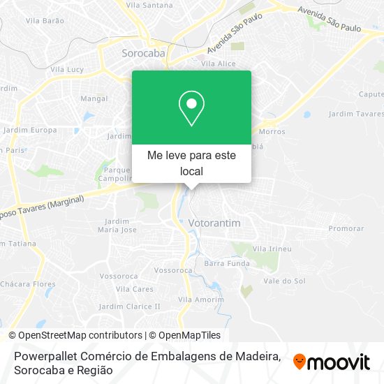 Powerpallet Comércio de Embalagens de Madeira mapa