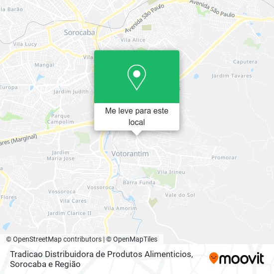 Tradicao Distribuidora de Produtos Alimenticios mapa