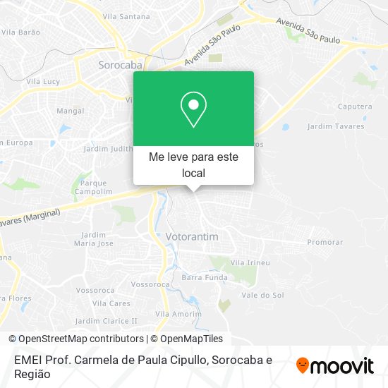 EMEI Prof. Carmela de Paula Cipullo mapa