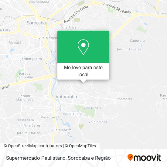 Supermercado Paulistano mapa