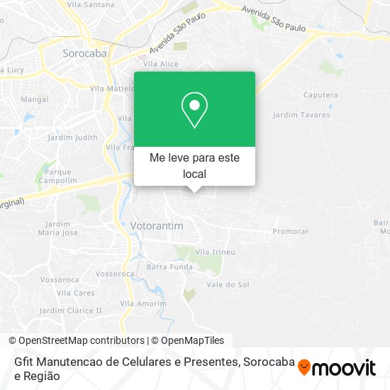 Gfit Manutencao de Celulares e Presentes mapa