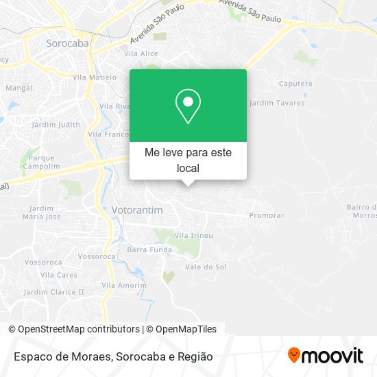 Espaco de Moraes mapa