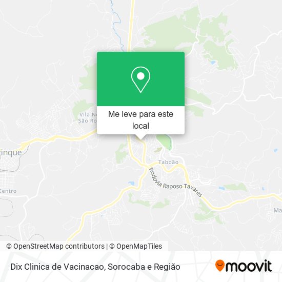 Dix Clinica de Vacinacao mapa