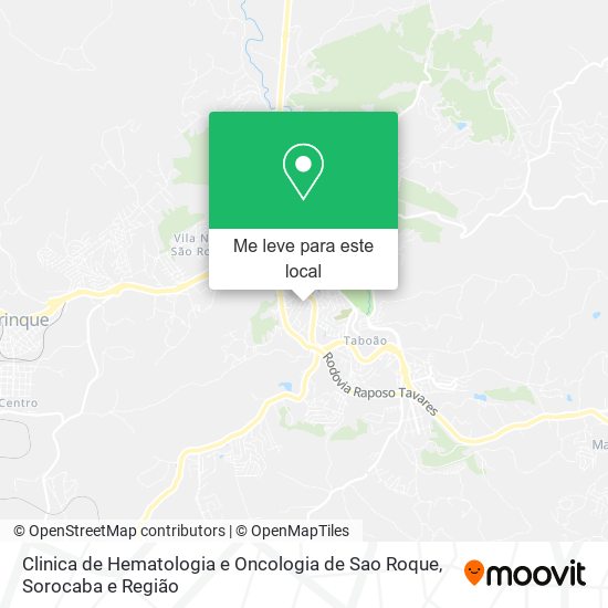 Clinica de Hematologia e Oncologia de Sao Roque mapa