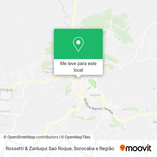 Rossetti & Zanluqui Sao Roque mapa