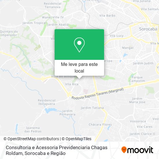 Consultoria e Acessoria Previdenciaria Chagas Roldam mapa