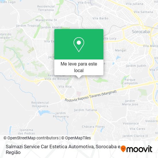 Salmazi Service Car Estetica Automotiva mapa