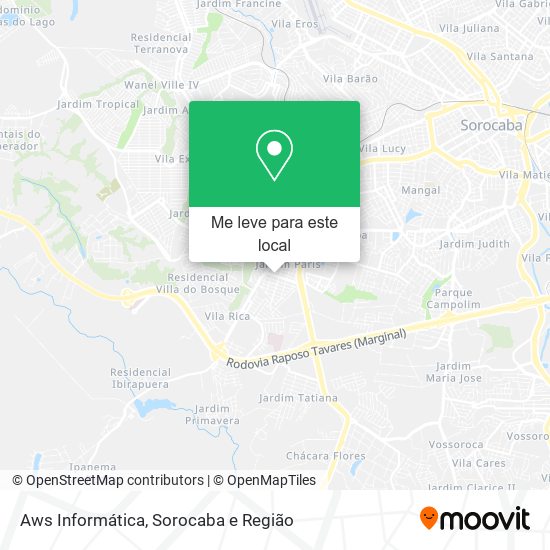 Aws Informática mapa