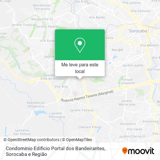 Condomínio Edificio Portal dos Bandeirantes mapa