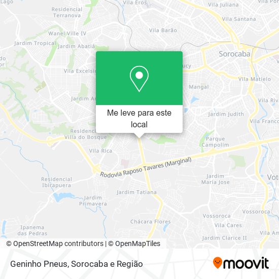 Geninho Pneus mapa