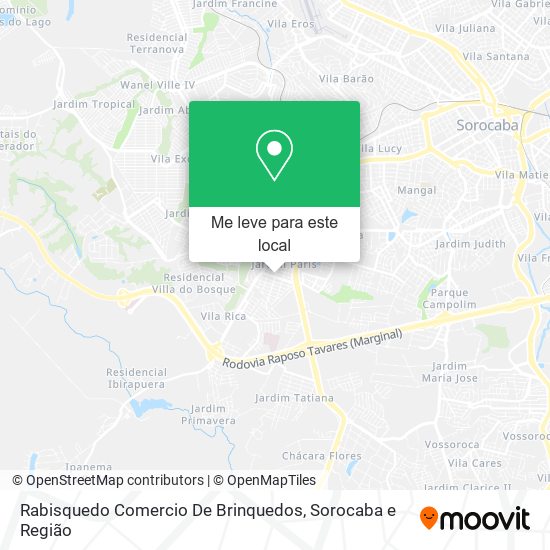 Rabisquedo Comercio De Brinquedos mapa