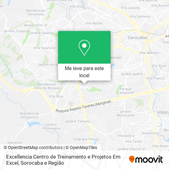 Excellencia Centro de Treinamento e Projetos Em Excel mapa