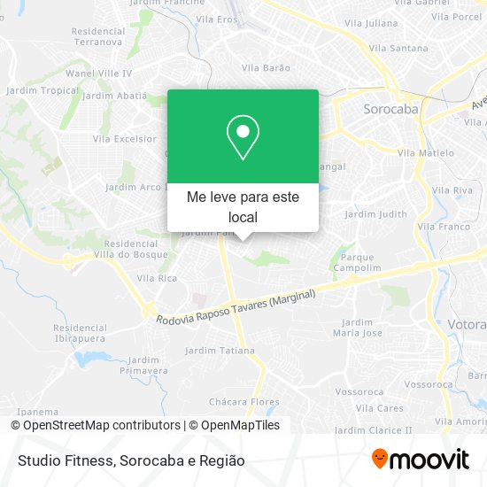 Studio Fitness mapa