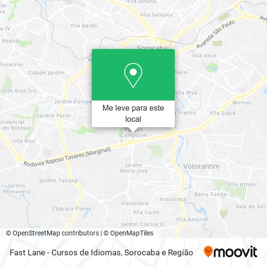 Fast Lane - Cursos de Idiomas mapa