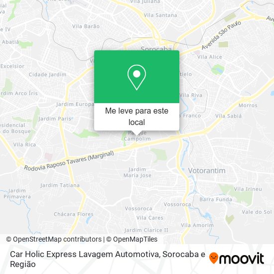 Car Holic Express Lavagem Automotiva mapa