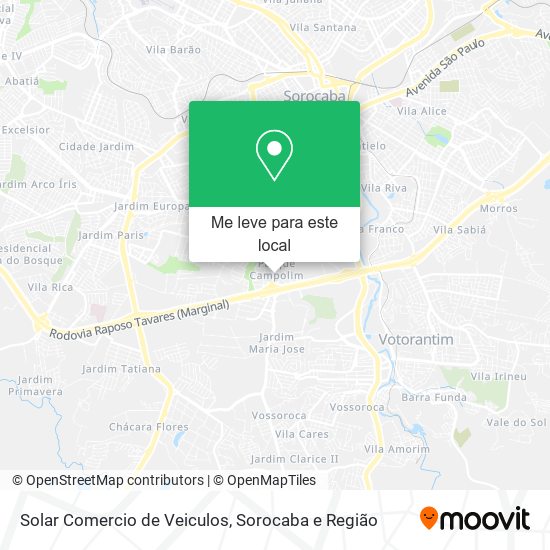 Solar Comercio de Veiculos mapa