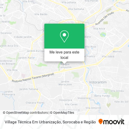 Village Técnica Em Urbanização mapa