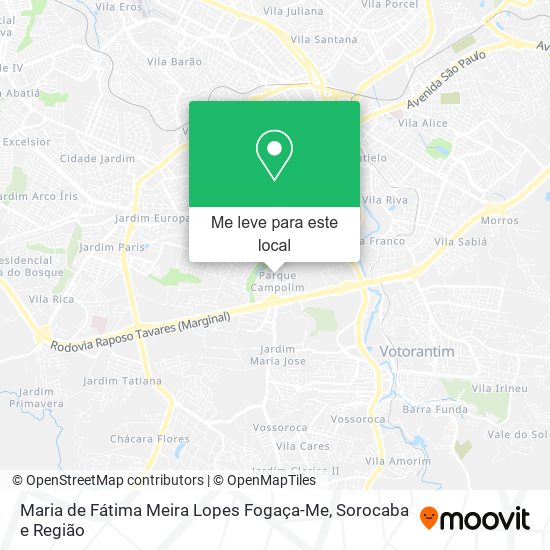 Maria de Fátima Meira Lopes Fogaça-Me mapa