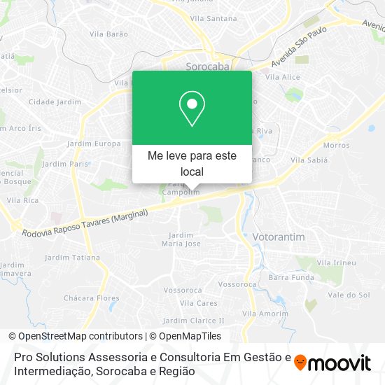 Pro Solutions Assessoria e Consultoria Em Gestão e Intermediação mapa