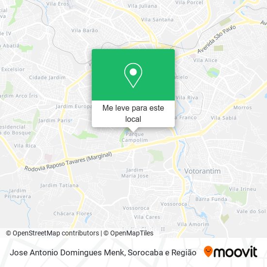 Jose Antonio Domingues Menk mapa