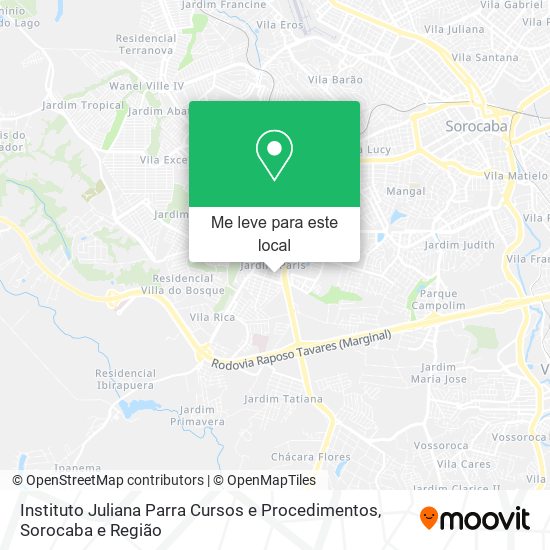 Instituto Juliana Parra Cursos e Procedimentos mapa