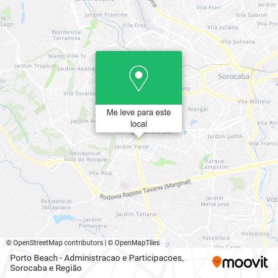 Porto Beach - Administracao e Participacoes mapa