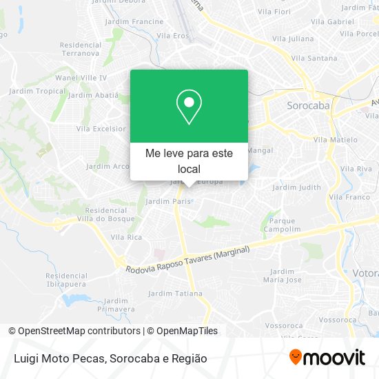 Luigi Moto Pecas mapa