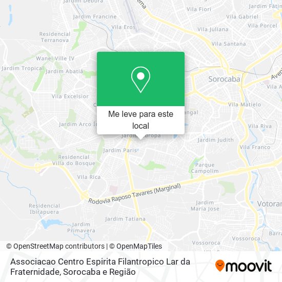 Associacao Centro Espirita Filantropico Lar da Fraternidade mapa