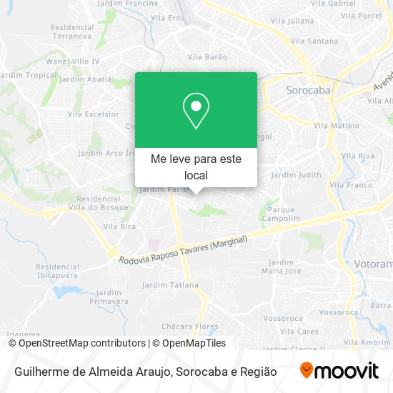 Guilherme de Almeida Araujo mapa