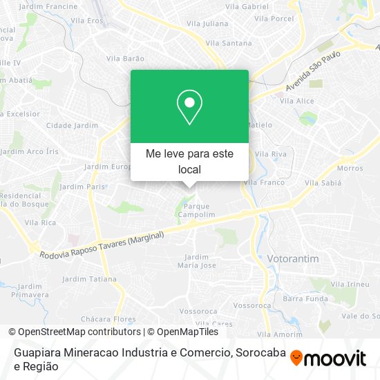 Guapiara Mineracao Industria e Comercio mapa