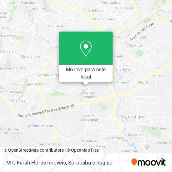 M C Farah Flores Imoveis mapa