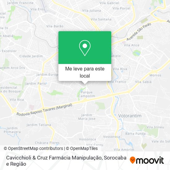 Cavicchioli & Cruz Farmácia Manipulação mapa