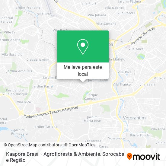 Kaapora Brasil - Agrofloresta & Ambiente mapa