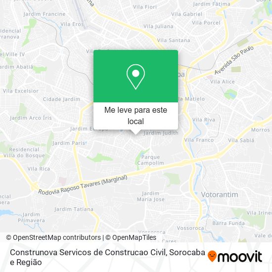 Construnova Servicos de Construcao Civil mapa