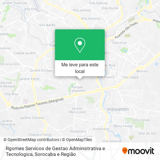 Rgomes Servicos de Gestao Administrativa e Tecnologica mapa