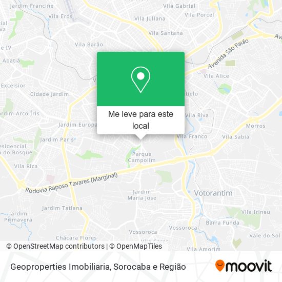 Geoproperties Imobiliaria mapa