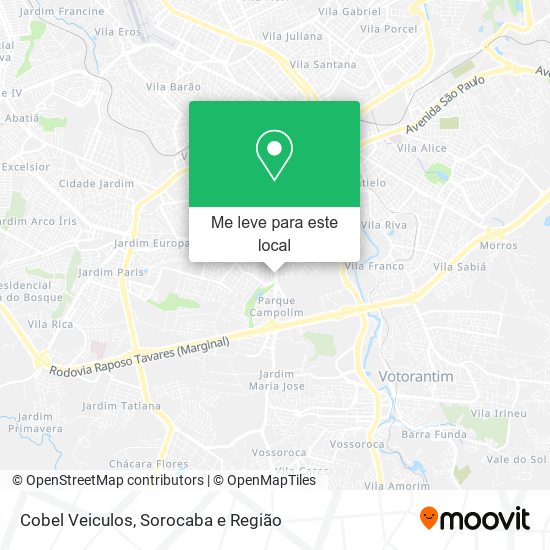 Cobel Veiculos mapa