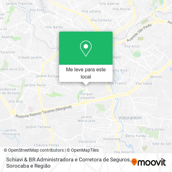 Schiavi & BR Administradora e Corretora de Seguros mapa