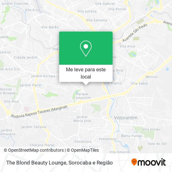 The Blond Beauty Lounge mapa