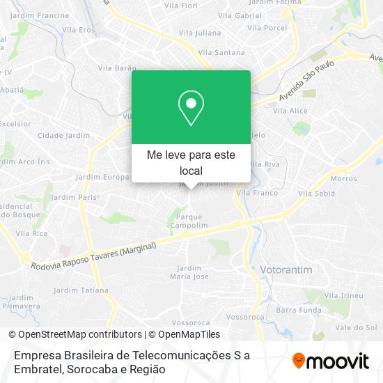 Empresa Brasileira de Telecomunicações S a Embratel mapa