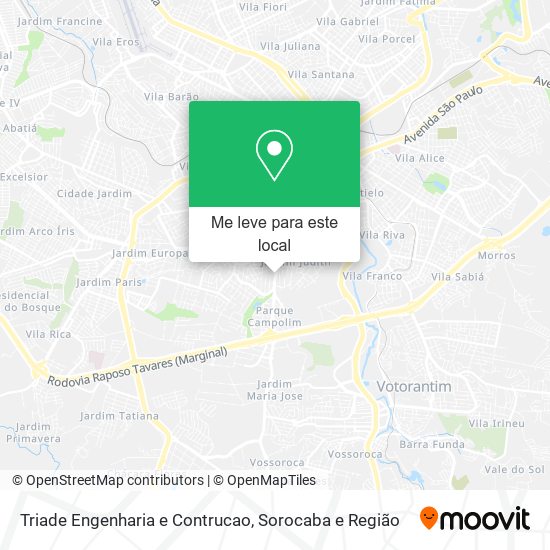 Triade Engenharia e Contrucao mapa