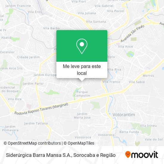 Siderúrgica Barra Mansa S.A. mapa