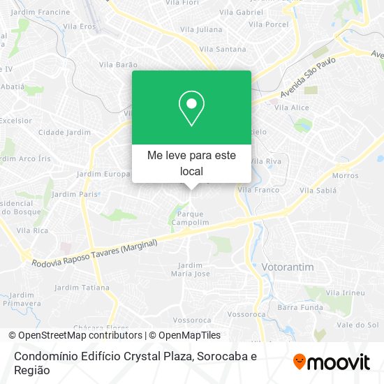 Condomínio Edifício Crystal Plaza mapa