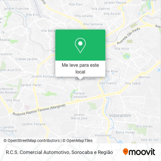 R.C.S. Comercial Automotivo mapa