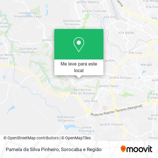 Pamela da Silva Pinheiro mapa