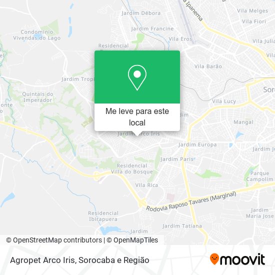 Agropet Arco Iris mapa