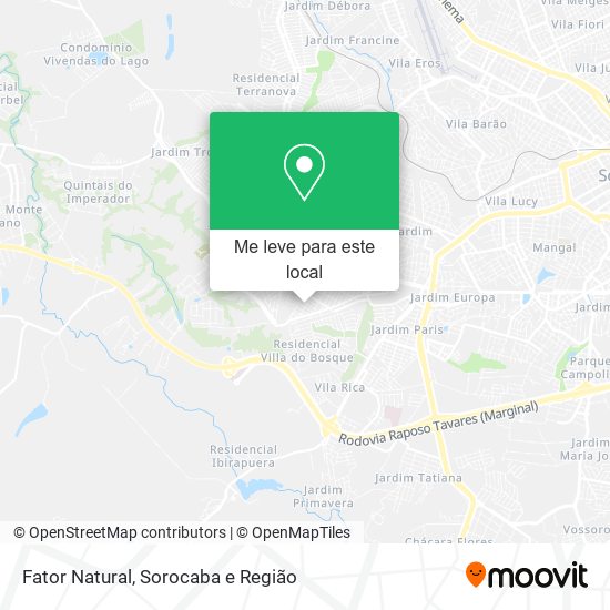 Fator Natural mapa