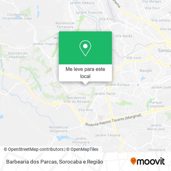 Barbearia dos Parcas mapa